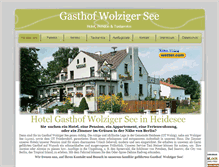 Tablet Screenshot of gasthof-wolziger-see.de